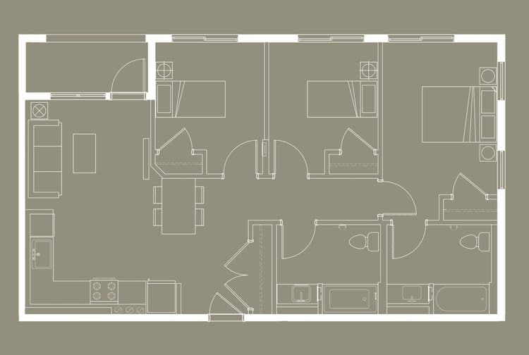 Arlington Three bedrooms